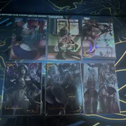 Albedo, Blake, Alita, Celty Goddess Story ACG SAC LXG Lot (17 cards) Waifu Anime - Image 2