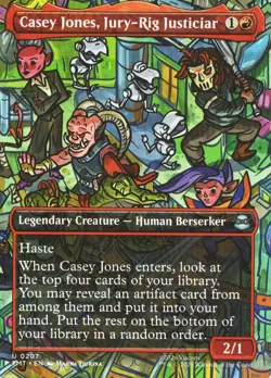 Casey Jones, Jury-Rig Justiciar (Borderless) Teenage Mutant Ninja Turtles 207 NM - Image 1