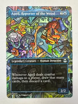 April, Reporter of the Weird (Borderless) U Teenage Mutant Ninja Turtles 206 NM - Image 1