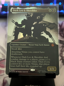 MTG: Teenage Mutant Ninja Turtles: Borderless Dark Leo & Shredder 220 - Image 1