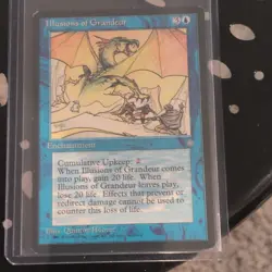 Magic: The Gathering Illusions of Grandeur Ice Age Blue Rare Enchantment 1995 - Image 1