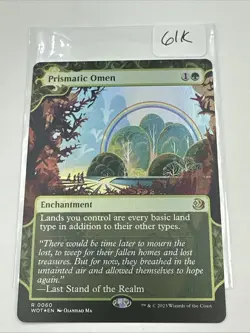 MtG Prismatic Omen (WOT-0060) Rare Foil English MINT - Image 2