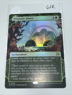MtG Prismatic Omen (WOT-0060) Rare Foil English MINT - Image 3