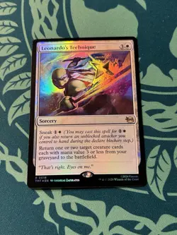 Leonardo’s Technique Foil Teenage Mutant Ninja Turtles TMNT TMT MTG Magic - Image 1