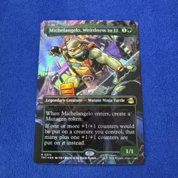 Michelangelo, Weirdness to 11 (Borderless Foil) Teenage Mutant Ninja Turtles TMT - Image 1