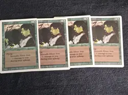 Serendib Efreet -Magic The Gathering -Blue Rare- Excellent Condition- Set Of 4 - Image 1