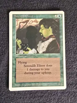 Serendib Efreet -Magic The Gathering -Blue Rare- Excellent Condition- Set Of 4 - Image 2