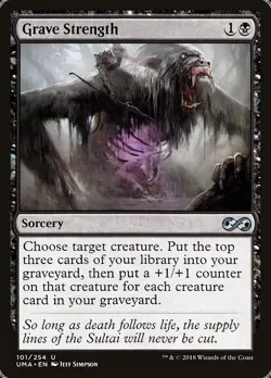 1x Grave Strength NM Eng MTG - Ultimate Masters - Image 1
