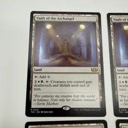 4x MTG Vault of the Archangel 410 NM Normal Commander: Tarkir: Dragonstorm - Image 4