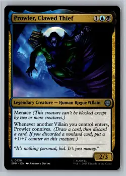 Prowler, Clawed Thief Marvel's Spider-Man 138 Uncommon - Image 1