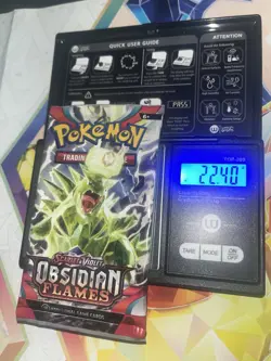 VERY HEAVY! 22.40Gram Obsidian Flames Pokemon TCG Factory Sealed Booster Pack!!! - Image 1
