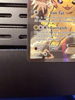 Pokemon Pikachu EX Black Star Promo Full Art Holo Card XY124 - Image 2