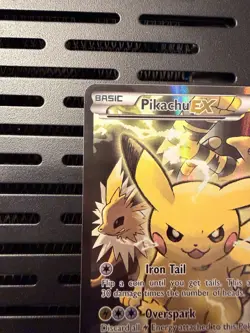 Pokemon Pikachu EX Black Star Promo Full Art Holo Card XY124 - Image 5