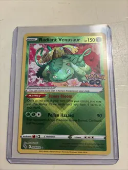 Radiant Venusaur 004/078 Pokemon GO Holo - Image 1