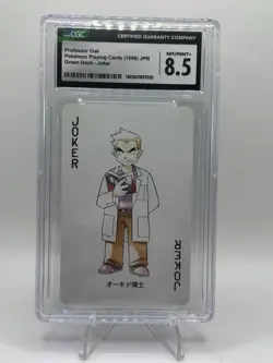 Pokemon Green Venusaur Deck Playing Card Professor Oak Joker Poker Card Cgc 8.5 - Image 1
