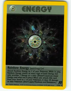 Rainbow Energy - Holo - 17/82 Team Rocket - Pokemon TCG - 2000 - Image 1