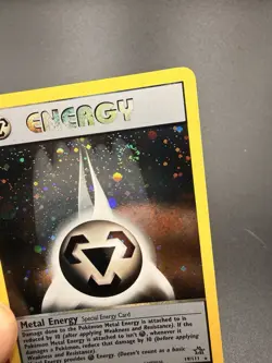 Pokemon Unlimited Neo Genesis Metal Energy 19/111 NM Holographic SWIRL WOTC - Image 2