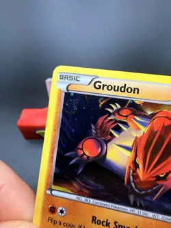 Pokemon TCG Groudon XY Black Star Promos XY52 Holo Promo LP/NM Pokemon Swirl - Image 2