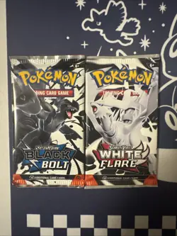 Pokemon TCG: Scarlet & Violet Black Bolt White Flare Booster Packs X2 Ships Fast - Image 1