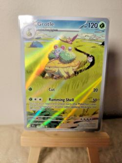 2024 Pokemon Full Art/Illustration Rare Holo Grotle (164/162) Temporal (NM) - Image 1