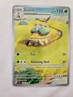 2024 Pokemon Full Art/Illustration Rare Holo Grotle (164/162) Temporal (NM) - Image 3