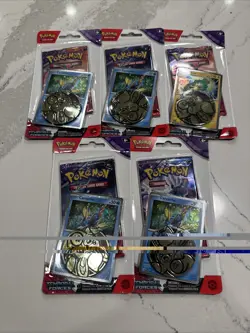 5x Temporal Forces Checklane Blister Packs Carvanha Bellibolt Pokemon Sealed 🔥 - Image 1