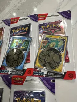 5x Temporal Forces Checklane Blister Packs Carvanha Bellibolt Pokemon Sealed 🔥 - Image 3