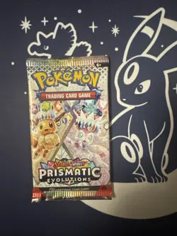 Pokemon Prismatic Evolutions Single Booster Pack - Image 1