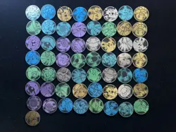 2024-25 Pokemon TCG Coins Pikachu Charizard Blastoise Venusaur Mew Lot*57 YV34 - Image 1