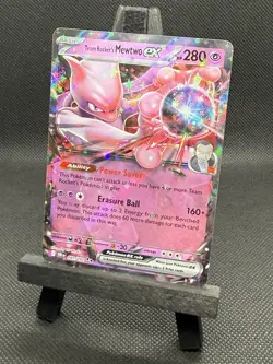 POKEMON Team Rocket's MEWTWO ex 081/182 DESTINED RIVALS RARE HOLO- NM - Image 3