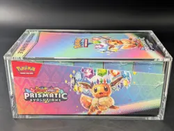 Pokemon SV8.5 Prismatic Evolutions Sealed Booster Bundle Display W/Acrylic Case - Image 4