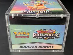 Pokemon SV8.5 Prismatic Evolutions Sealed Booster Bundle Display W/Acrylic Case - Image 5