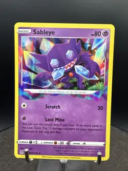 Pokemon TCG Sableye Sword & Shield - Lost Origin 070/196 Holo Holo Rare - Image 1