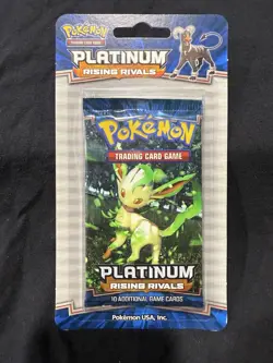 Pokemon TCG Platinum Rising Rivals Blister Leafeon Art *Factory Sealed* 2009 - Image 1