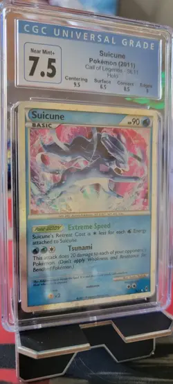 [CGC 7.5] Suicune SL11 - HeartGold SoulSilver Call of Legends Holo Rare POKEMON - Image 1