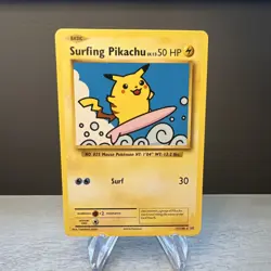 Pokemon Surfing Pikachu Secret Rare 111/108 Evolutions Basic 50 HP English - Image 1