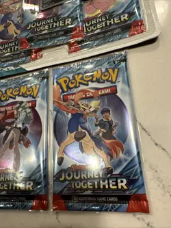 Pokemon TCG 3-Pack Booster Blister - Sv09: Journey Together + 2x Sealed Packs - Image 2