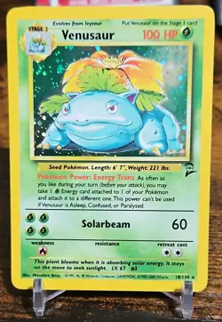 Pokemon Venusaur Base Set 2 Holo 18/130 - Image 1