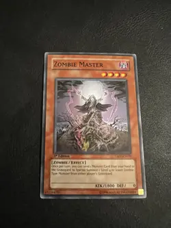 Yu-Gi-Oh Zombie Master Super Rare Effect Tactical Evolution TAEV-EN039 1st Ed LP - Image 1