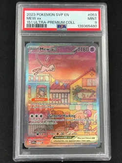 Pokemon 2023 Mew EX Black Star Promo 053 PSA 9 - Image 1