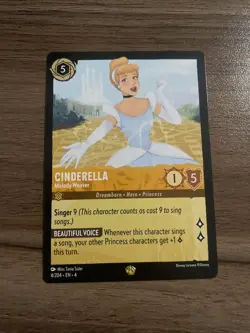 Disney Lorcana TCG Cinderella Melody Weaver 4/204 Legendary - Image 1