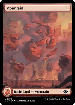 7 pcs FOIL Mountain (0275) - Outlaws at Thunder Junction OTJ - NM - Image 1