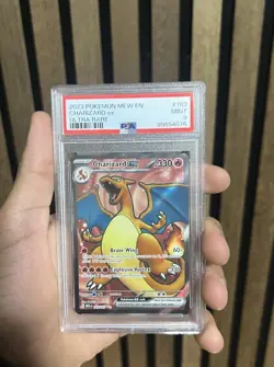 Pokemon Charizard ex Ultra Rare Holo Sv: Scarlet & Violet 151 183/165 PSA 9 - Image 1
