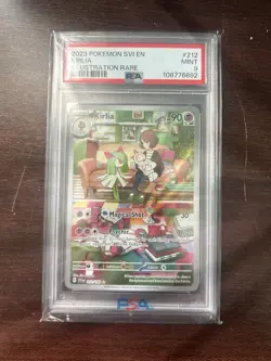 Pokemon TCG Kirlia Scarlet & Violet Base Set Illustration Rare 212/198 PSA 9! - Image 1