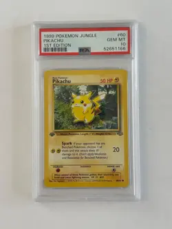 Pokemon 1999 Jungle 1st Edition - PIKACHU 60/64 - PSA 10 - Perfect! - Image 2