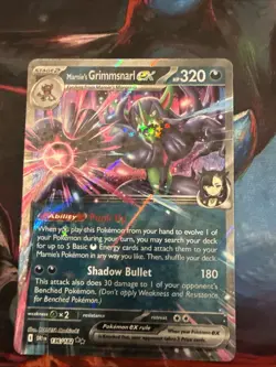 Pokemon Marnie's Grimmsnarl ex 136/182 Sv10: Destined Rivals Double Star Rare - Image 1