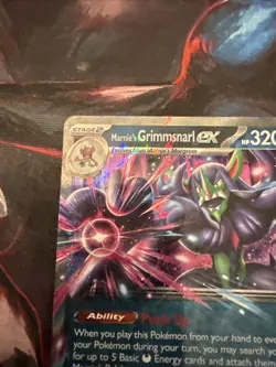 Pokemon Marnie's Grimmsnarl ex 136/182 Sv10: Destined Rivals Double Star Rare - Image 2
