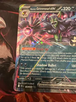 Pokemon Marnie's Grimmsnarl ex 136/182 Sv10: Destined Rivals Double Star Rare - Image 5