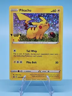 Pikachu - SWSH039 - Cosmo Holo - SWSH Black Star Promos Pokemon TCG 2020 - Image 1