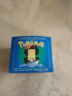 Pokemon Togepi 23k Gold-Plated Sealed Burger King 1999 Card & Ball - Image 1